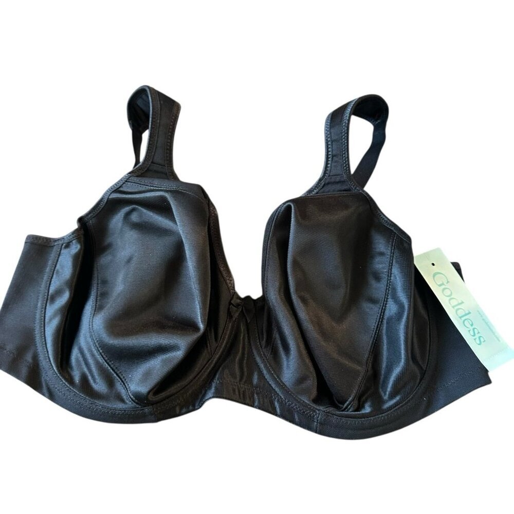 Goddess Hannah Underwire Molded Side Support Bra Black GD6131 NWT NEW 40DDD 40F